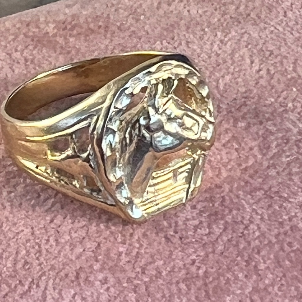 Mens Size 9 14 Kt Gold Ring